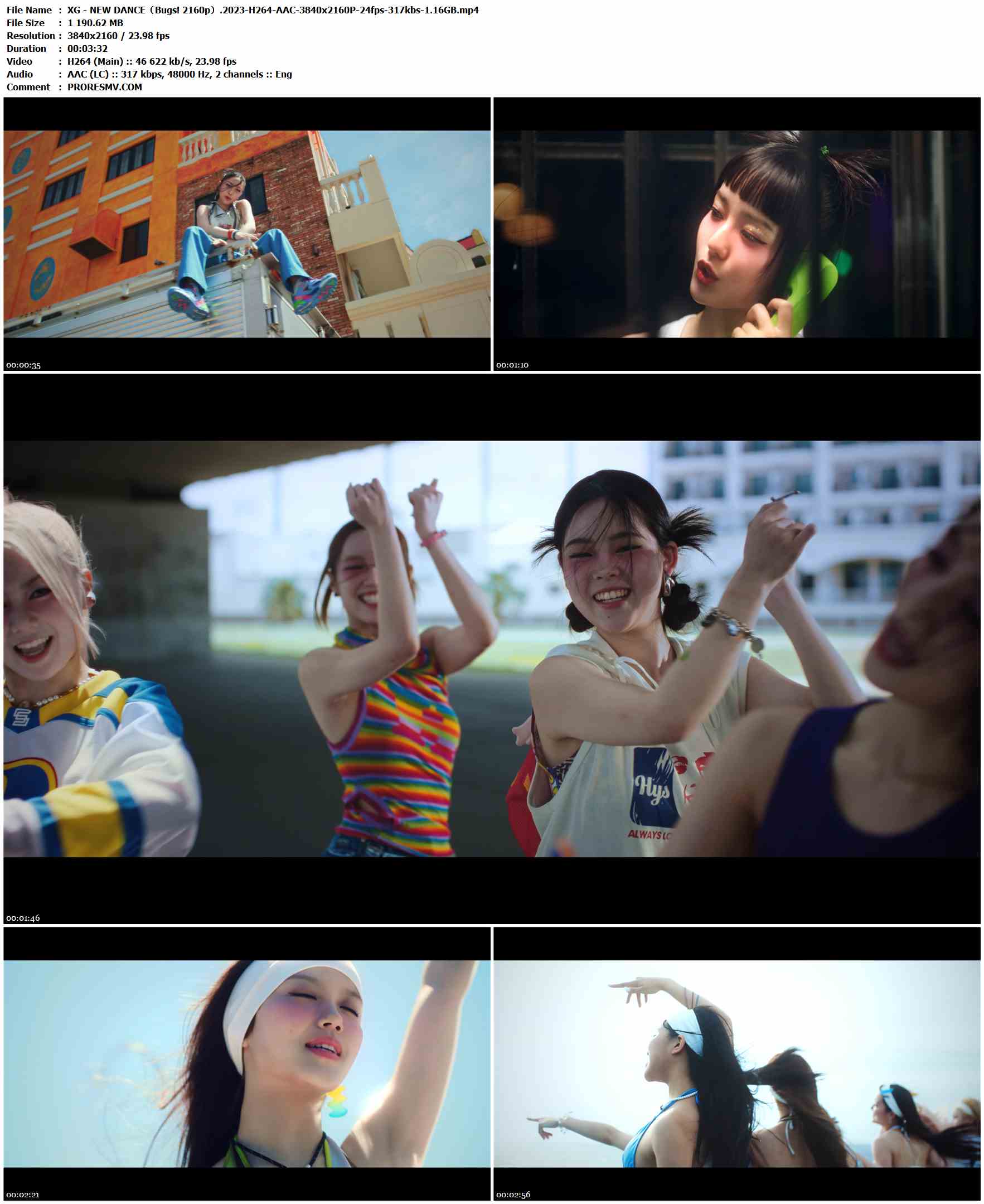 XG - NEW DANCE（Bugs! 2160p）.2023-H264-AAC-3840x2160P-24fps-317kbs-1.16GB官方MV_高清MV